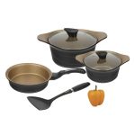 سرویس پخت و پز 5 پارچه عروس مدل دیاکو + هدیه