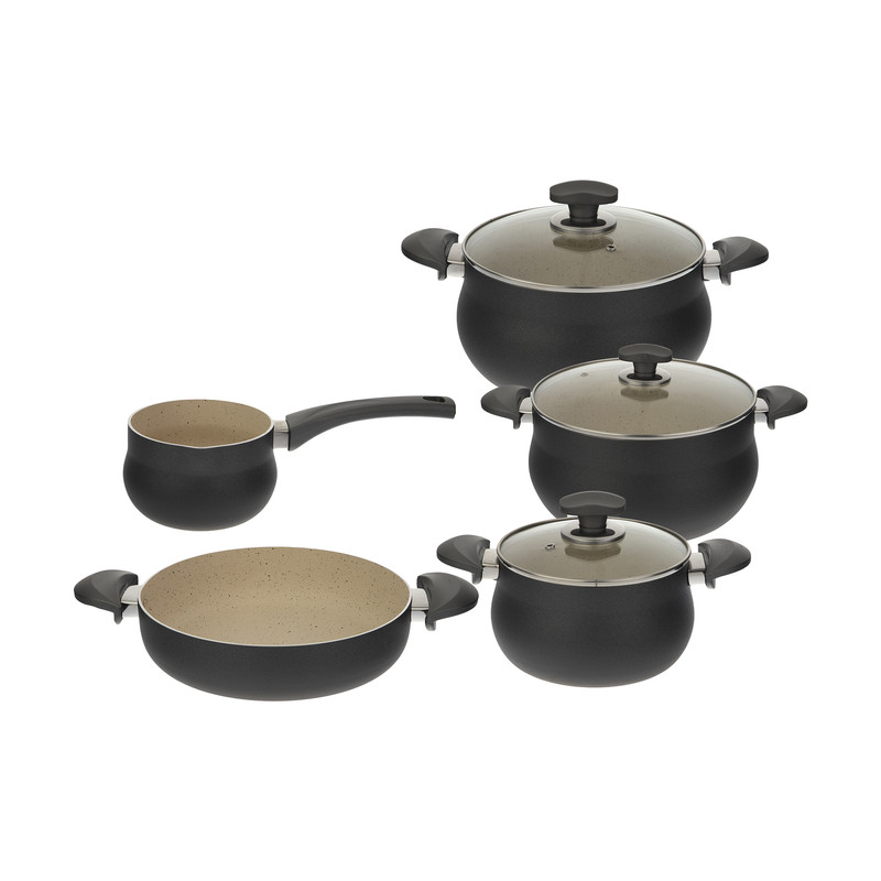 سرویس پخت و پز 8 پارچه عروس مدل مرجان | بهترین قیمت سرویس 8 پارچه مرجان