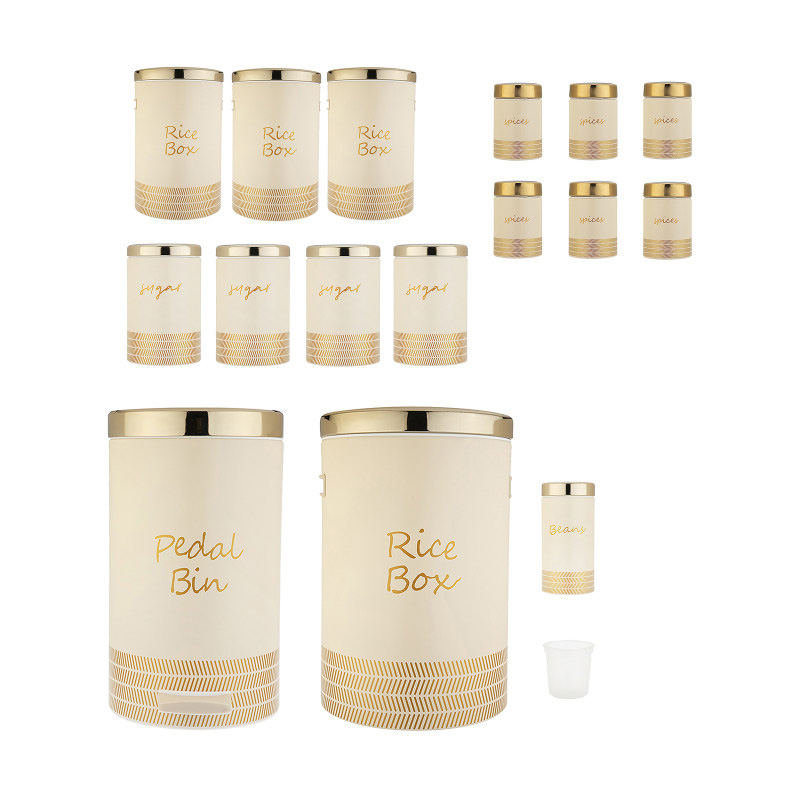 Kitchen Set 17 Pcs-Cream11
