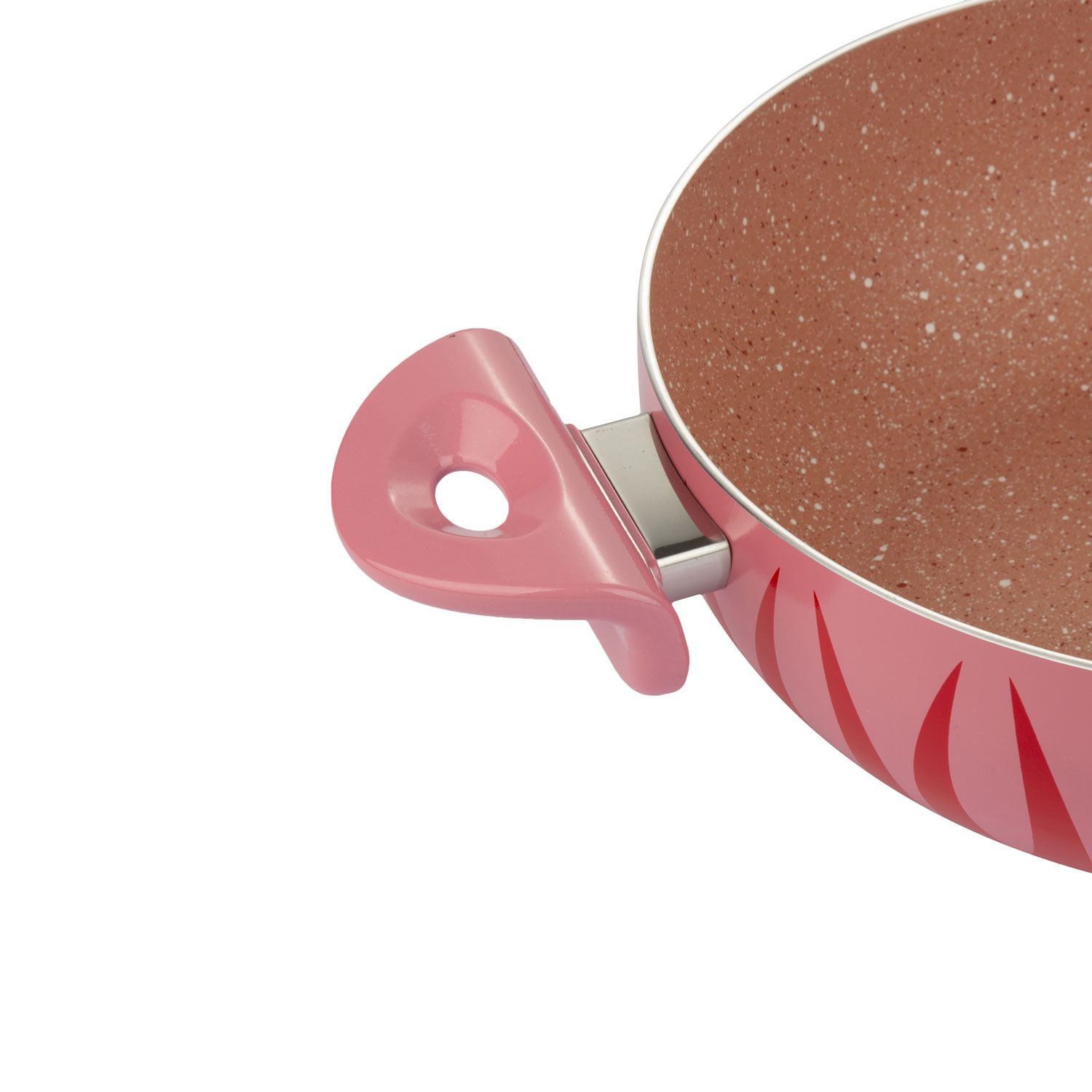 تابه وک عروس مدل فانتزی طرح آتشین سایز 28 | بهترین قیمت خرید تابه وک عروس