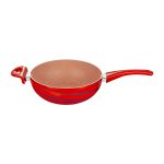 تابه وک عروس مدل فانتزی طرح خطی گرد سایز 28