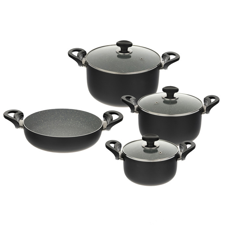 سرویس پخت و پز 7 پارچه عروس مدل مهسا | بهترین قیمت سرویس 7 پارچه عروس