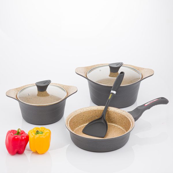 سرویس پخت و پز 5 پارچه عروس مدل دیاکو + هدیه کد 052