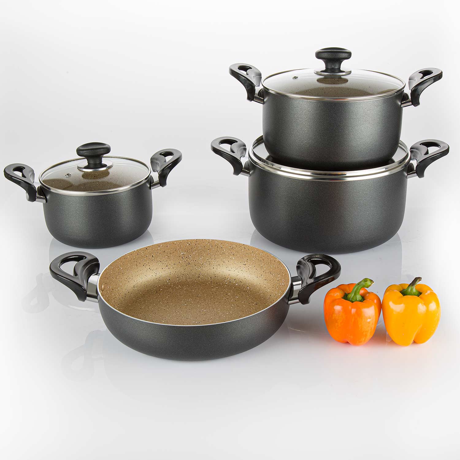 سرویس پخت و پز 7 پارچه عروس مدل مهسا | بهترین قیمت سرویس 7 پارچه مهسا