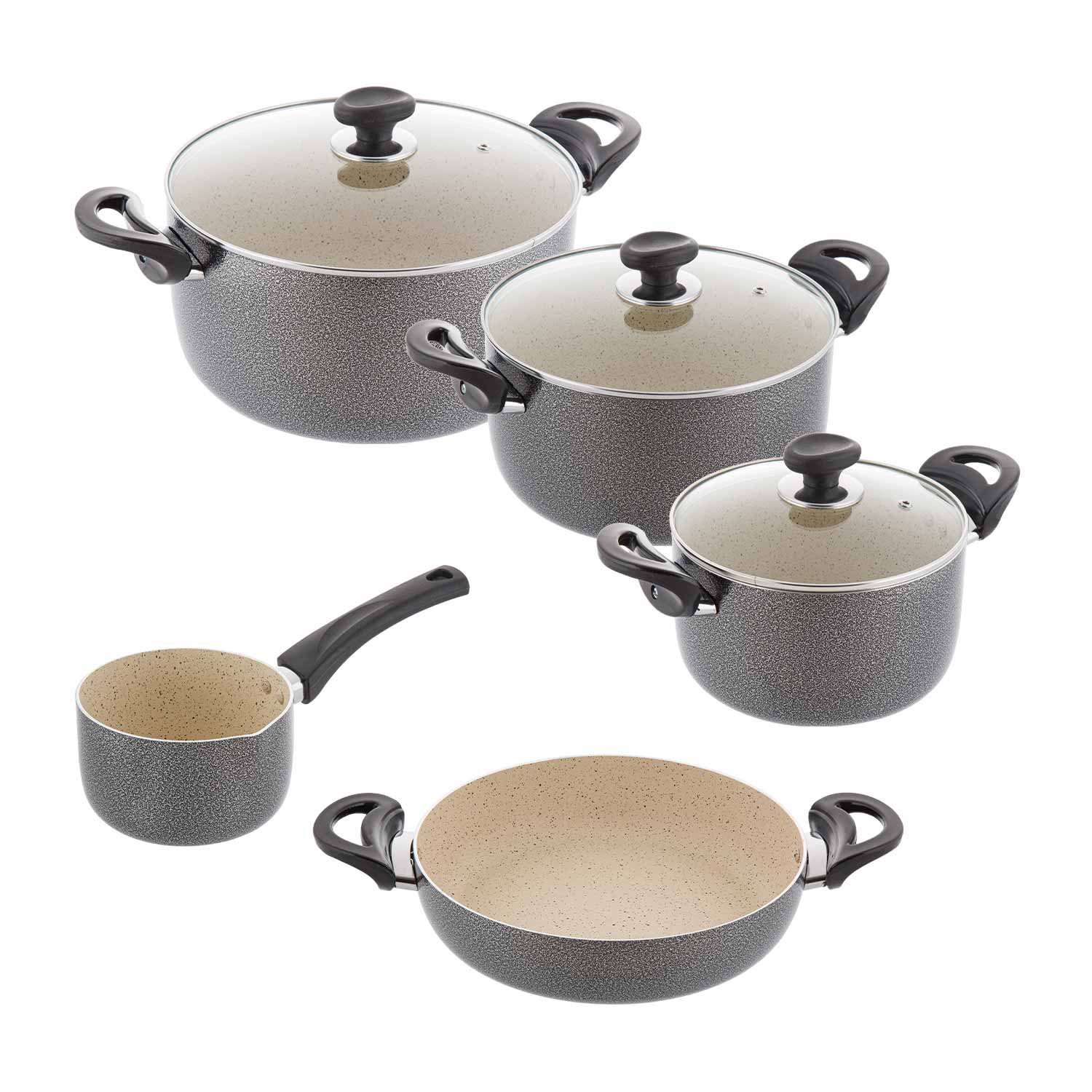 8pcs mahtab (1) سرویس پخت و پز 8 پارچه عروس مدل مهتاب سربی | قیمت سرویس 8 پارچه عروس