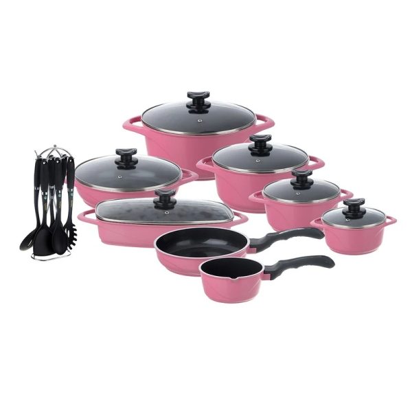 سرویس پخت و پز 21 پارچه عروس مدل ویکتوریا کد 372