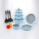 سرویس پخت و پز 18 پارچه عروس مدل کلاسیک خطی