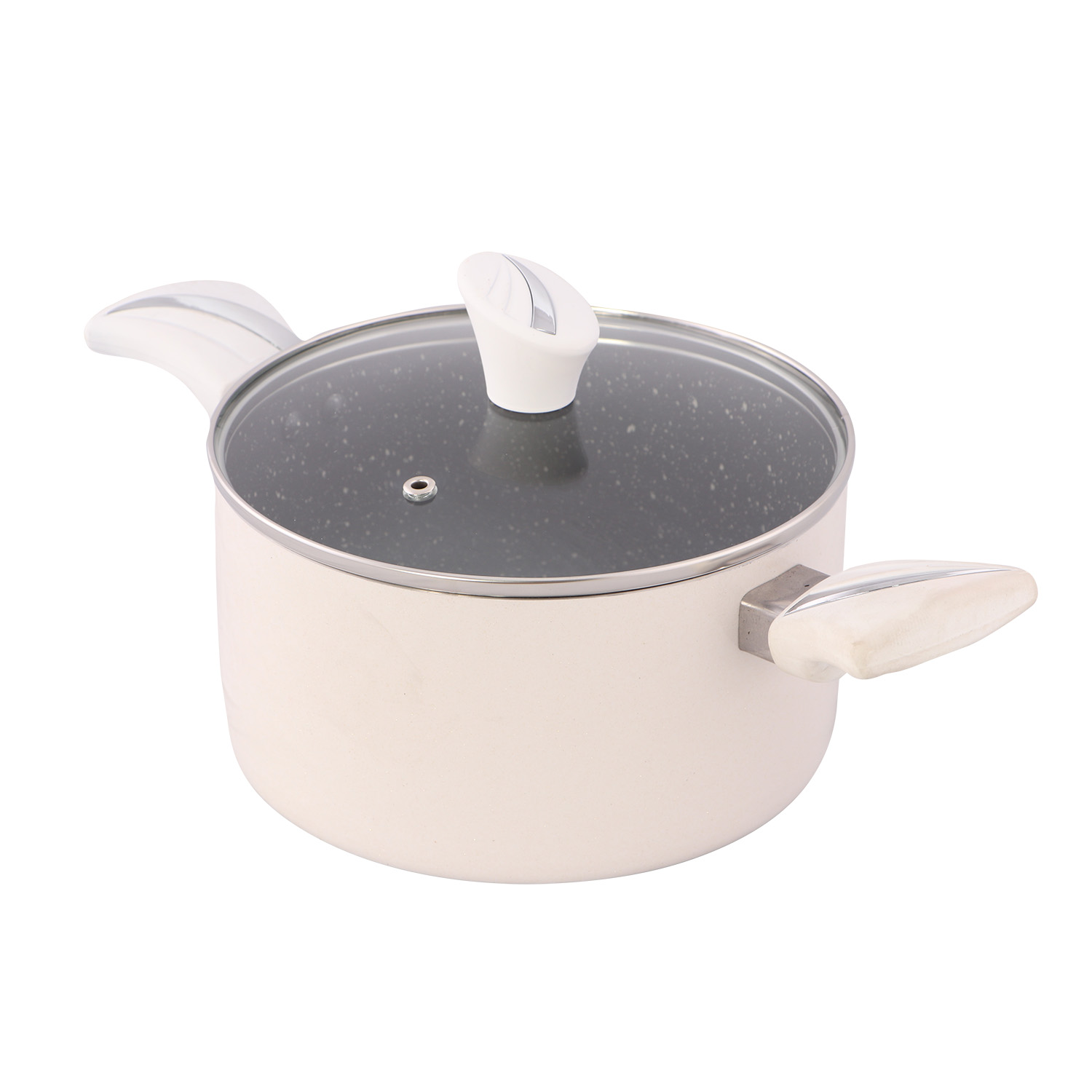 قابلمه هرا مدل سفید کهکشانی سایز 28 | بهترین قیمت قابلمه هرا مدل سفید کهکشانی 28