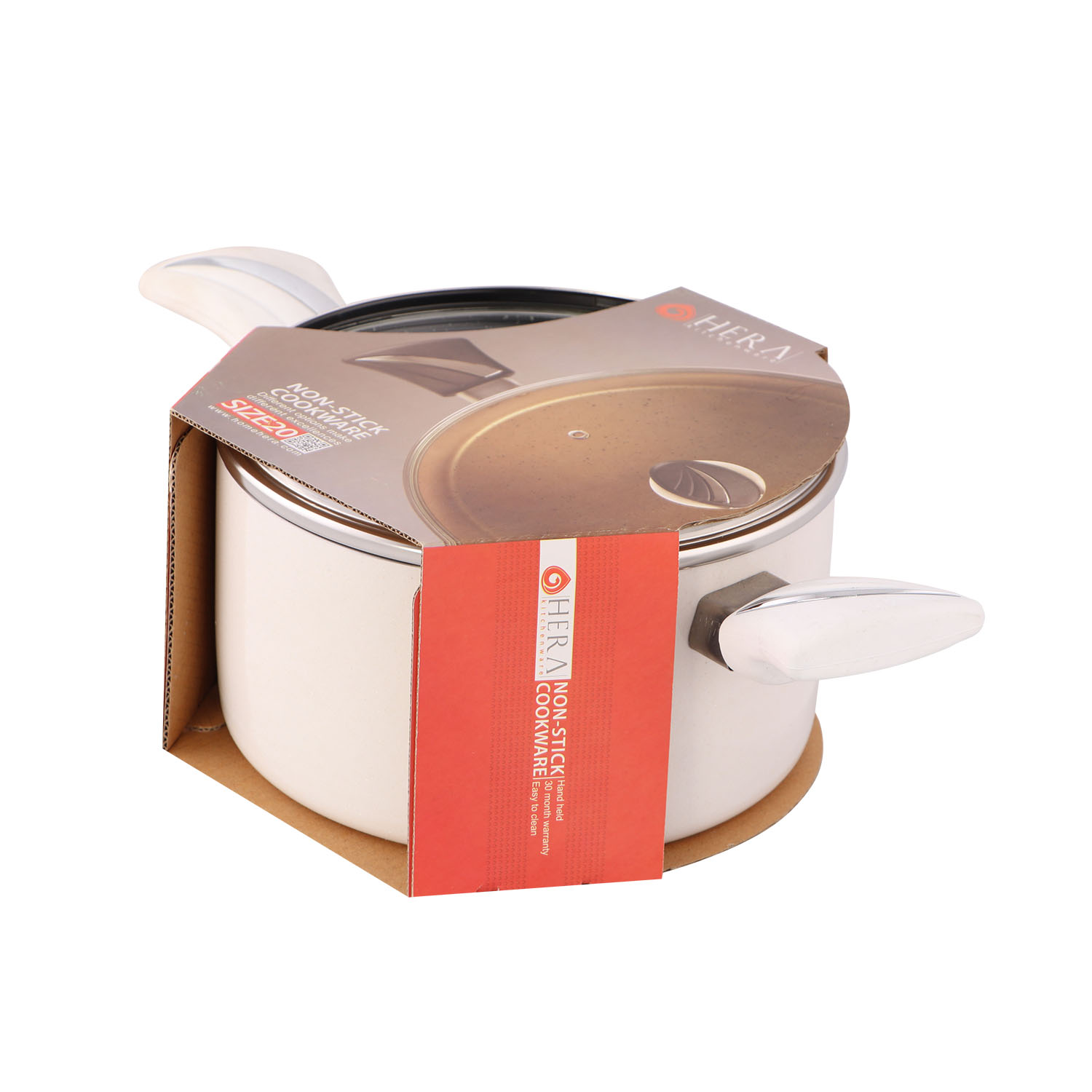 قابلمه هرا مدل سفید کهکشانی سایز 30 | بهترین قیمت قابلمه هرا مدل سفید کهکشانی 30