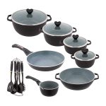 سرویس پخت و پز 18 پارچه عروس مدل کلاسیک خطی